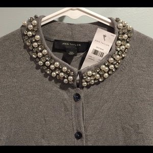 New! Stunning Ann Taylor Embellished Cardigan
